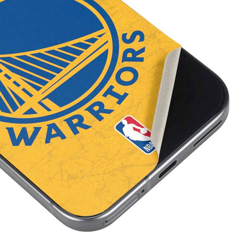 NBA Golden State Warriors Distressed Pixel 9 Pro XL Skin